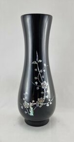 Stará váza zdobená perleťou  - 5 eur
