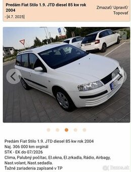 Fiat stilo 1.9 jtd