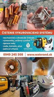 Čistenie-preplach vykurovacieho systému