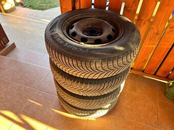 Disky Seat 5x100 + puklice + zimné pneu