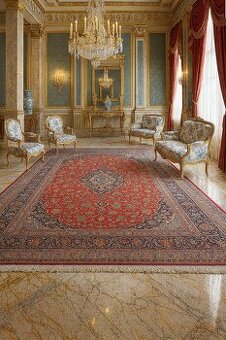 🌟Luxusný ručne viazaný perzský koberec Keshan 400×300 cm🌟