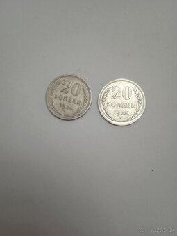 Soviesky zväz - 20 kopejok 2 ks