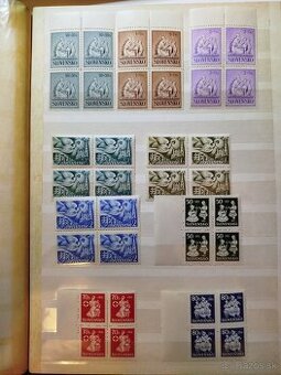 Slovenský štát - zostava známok v 4blokoch