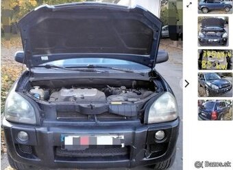 Hyundai Tucson 2.0 CRDI 2005 83kW Predám ROZVODOVKA, TRYSKY
