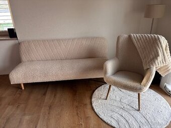 Predám rozkladaciu pohovku + kreslo