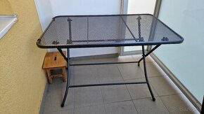 Kovový záhradný stôl - 1