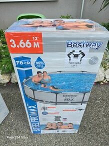 nový Bazén BESTWAY 366x76cm s filtraciou 3v1