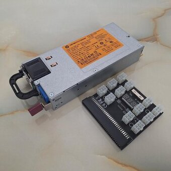 HP 750W Platinum serverový zdroj + Break Out Board CPU