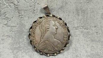 Velká stříbrná mince - tolar Marie Terezie