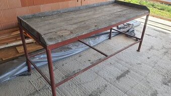 Pracovný dielenský stôl Masívny
