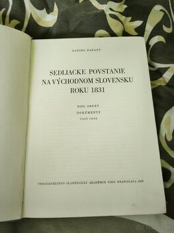 Sedliacke povstanie na východnom Slovensku roku 1831