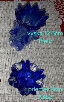 Hutne sklo - vazicky, misky