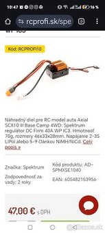 Arrma Senton regulátor +motor combo