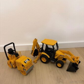 2 kusy Bruder báger/nakladač a cestný valec