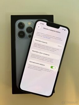 IPHONE 13 PRO SIERRA BLUE 128GB ZÁRUKA - VEĽMI DOBRÝ STAV