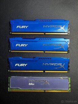 16 GB DDR3 RAM – 4×4 GB Kingston HyperX (Fury + Blu)