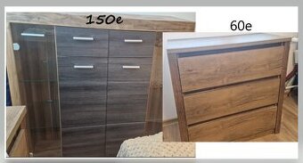 KOMODA, SPÁLŇA, VITRÍNKA, OBÝVAČKA