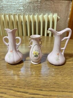 Vázičky - ružový porcelán