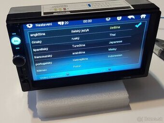 2DIN AUTORADIO -7" Dotykové-4x60W - BT/USB/SD/AUX - MENU CZ