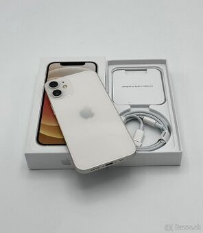 Apple iPhone 12 Mini 64GB White 100% Zdravie Batérie
