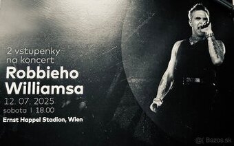 2xLístok Robbie Williams Viedeň 12.07.2025