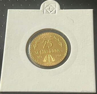 zlatý 25 schilling 1929 - 1