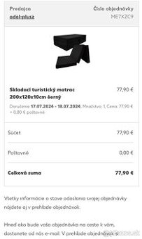 Turistický matrac/pre hostí