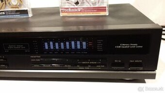 Graficky 2x7 pasmovy equalizer TECHNICS SH-GE70, JAPAN, AE73