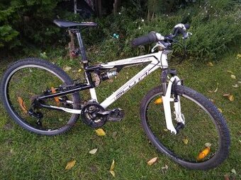 bicykel SCOTT-celoodpružený, 24 "kolesá, pre vek 8 až 12 ro