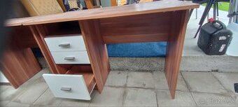 Predám písací stolík 2 kusy s troma šuflíkami cena za kus