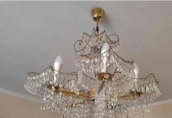 Starožitný kryštálový luster