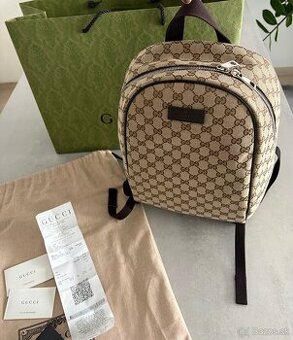 Gucci GG canvas originál batoh, ruksak, pc takmer 2000€