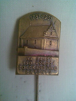 2x odznaky z 1.republ.- Tolerančný patent 1931