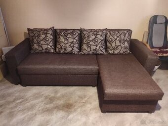 Rozkladacia rohová sedačka