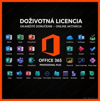 🟠 MS Office 365 Pro Plus [DOŽIVOTNE 5 ZARIADENÍ] 🚀 DO 2 MI