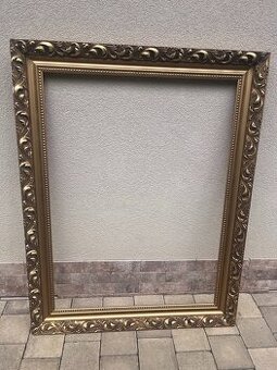 Predám dekoratívny rám starožitný drevený štýlový 90x67