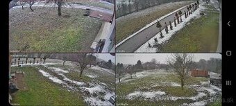 Komplet sada šiestich IP kamier 4ks statické + 2ks otočné