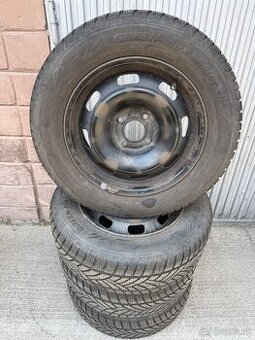 Zimne pneumatiky 195/65 R15 na diskoch 4x108 PSA