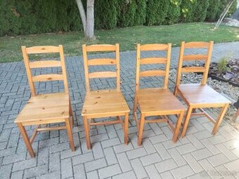 Drevené stoličky Ikea