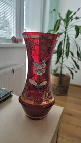 Bohemia vaza cervena