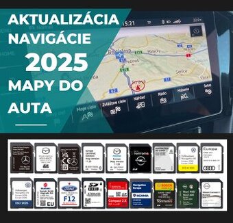 Mapy do auta - Aktualizácie navigácie - mapy 2025