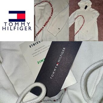tommy hilfiger biela original stylova luxusna nova mikina
