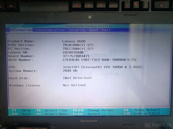 Lenovo G500 na náhradné diely