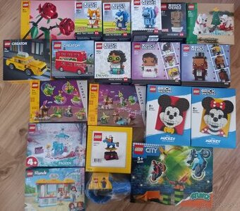 LEGO nové, neotvorené, Stitch, Sonic, Bus, Taxi