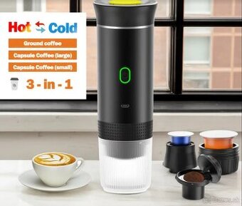 3-v-1 Prenosný Espresso Stroj - Káva kedykoľvek a kdekoľvek