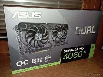 Grafická karta ASUS DUAL GeForce RTX 4060 Ti O8