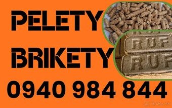 drevené RUF brikety, pelety