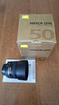 Predám Nikkor 50mm f/1.4G AF-S + UV filter