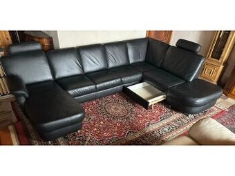 Moderní kožená sedací souprava ve tvaru "U", 3275 - 1