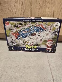 Predám detské nové puzzle s vláčikom vianočné
